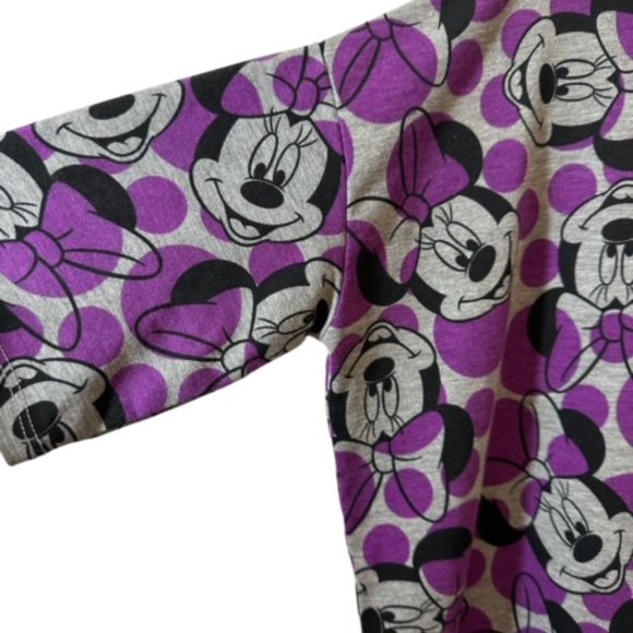 LULAROE Disney Minnie Mouse IRMA XS Purple/Grey NWOT Hi-Lo Hem - Picture 3 of 7